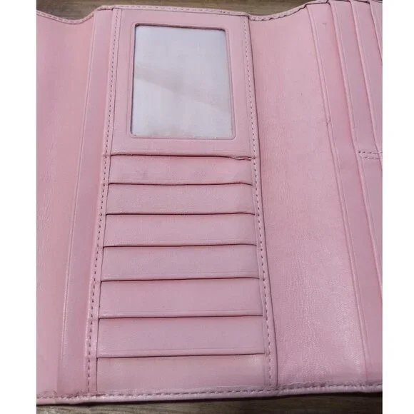 👉LAST CHANCE‼️ Vtg. COACH Soho Pleated Pink Leather Wallet - Picture 12 of 16